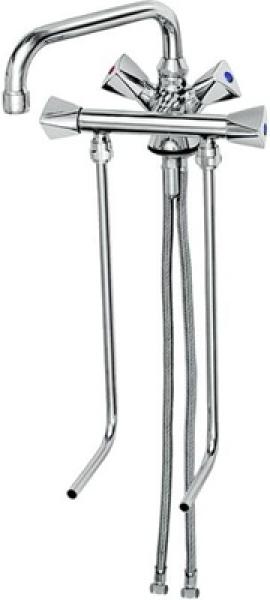 497003 (25) K Mischbatterie Niederdruck mit 2 Unterspülrohren